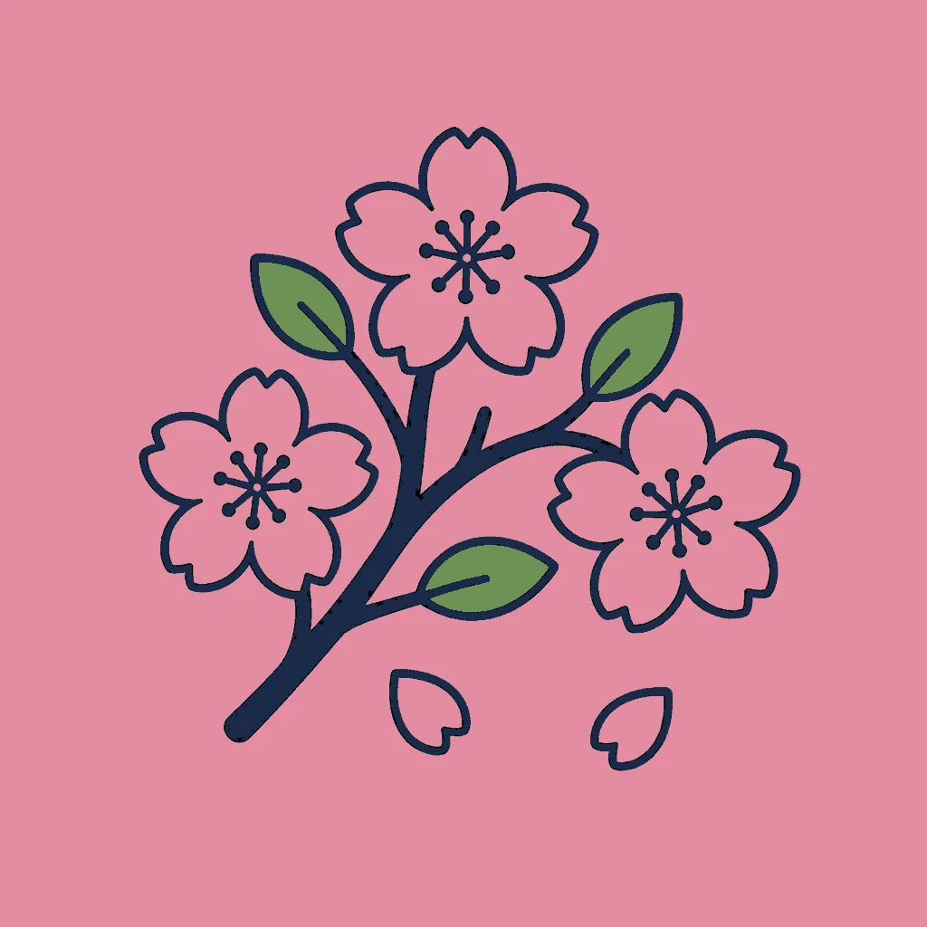 Cherry Blossom — a collectible Snailpost stamp